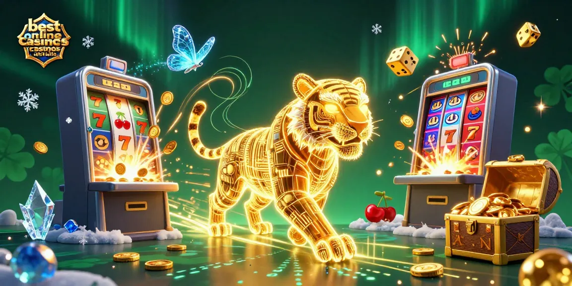 Experience the thrill at the best online casinos in Australia with vibrant casino imagery.
